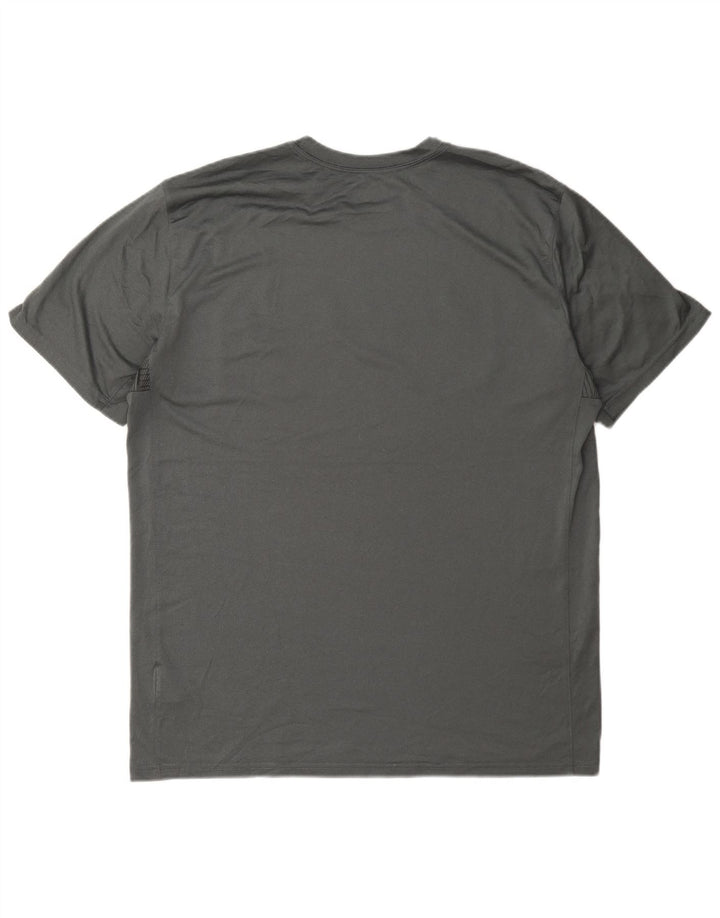 Nike Mens Dri Fit Graphic T-Shirt Top XL Grey Polyester