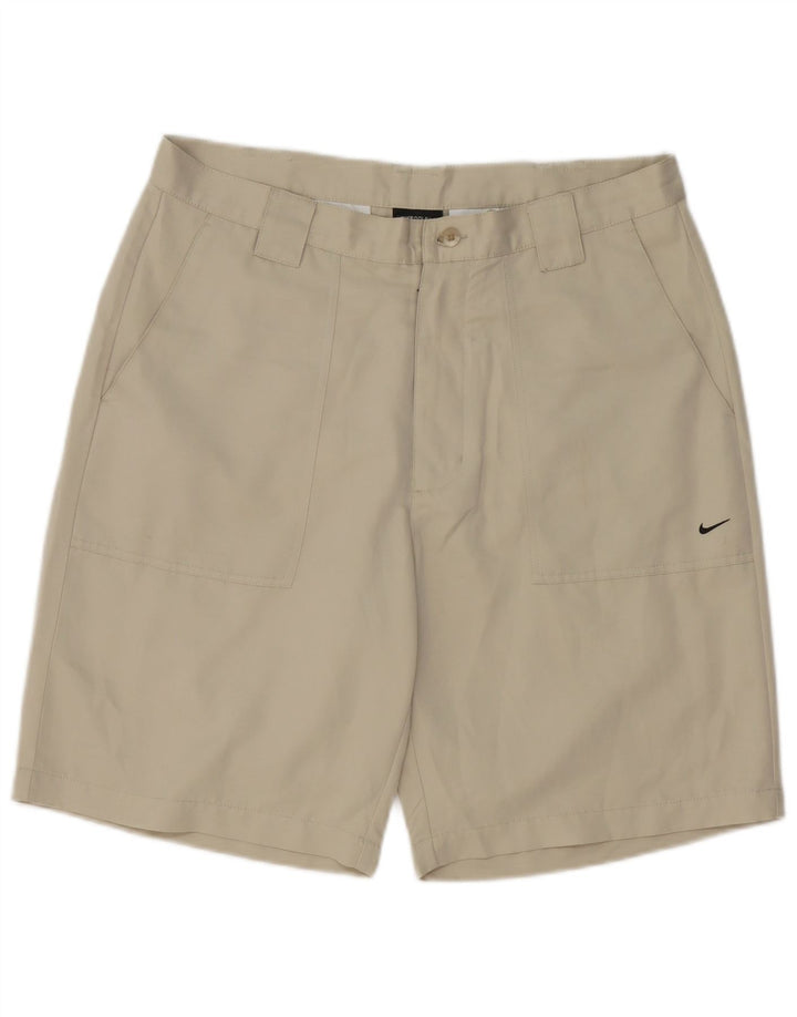 Nike Mens Chino Shorts W34 Large Beige Polyester