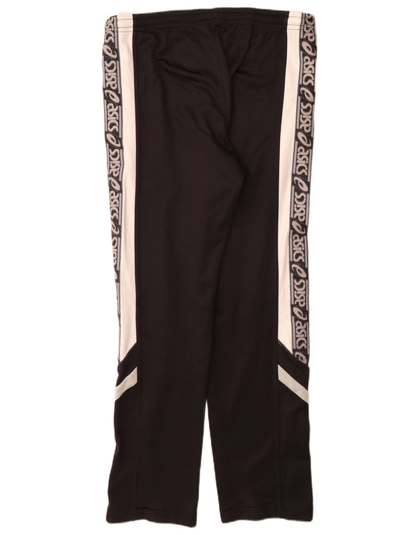 Asics Mens Graphic Tracksuit Trousers XL Black Colourblock