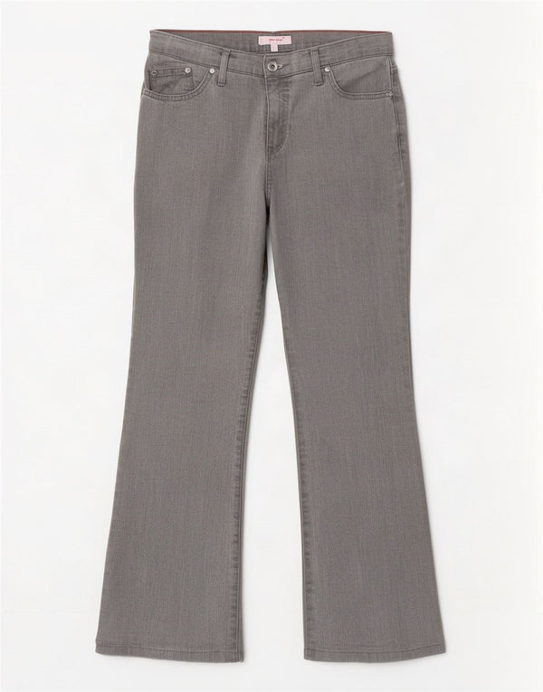 Marks & Spencer Womens Per Una Bootcut Jeans UK 14 Medium W34 L28 Grey