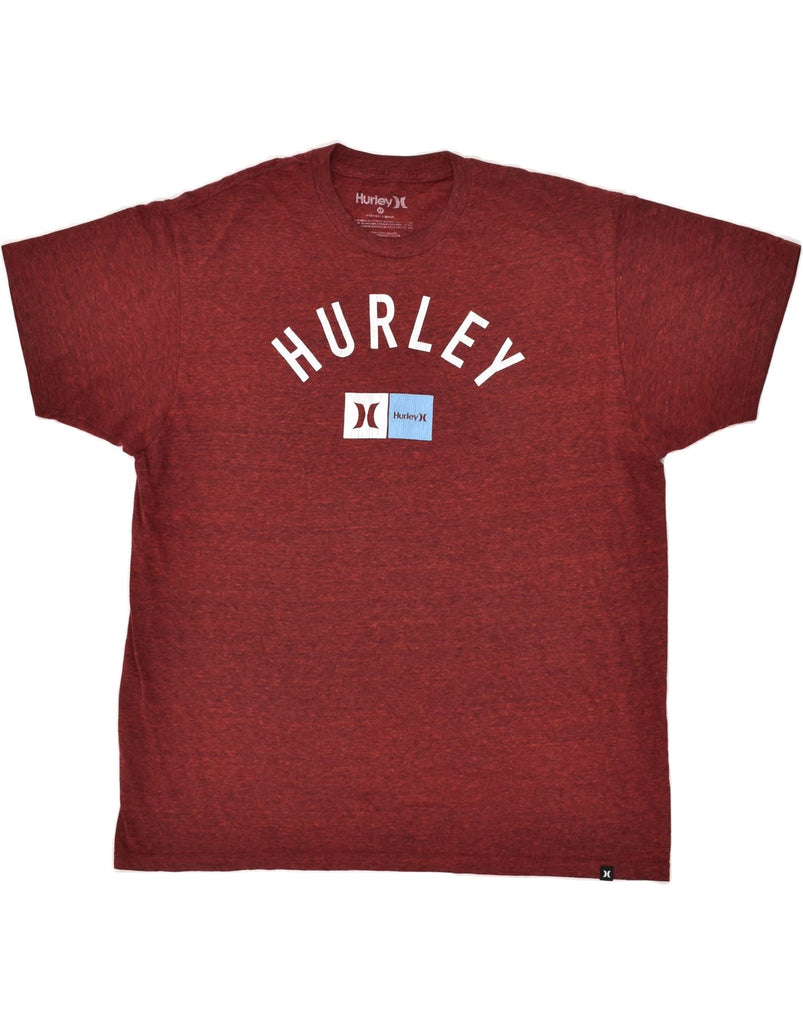 HURLEY Mens Graphic T-Shirt Top XL Red Cotton | Vintage Hurley | Thrift | Second-Hand Hurley | Used Clothing | Messina Hembry 