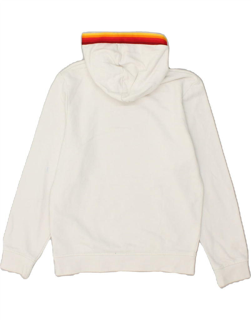 ELLESSE Girls Graphic Hoodie Jumper 9-10 Years White Cotton | Vintage Ellesse | Thrift | Second-Hand Ellesse | Used Clothing | Messina Hembry 