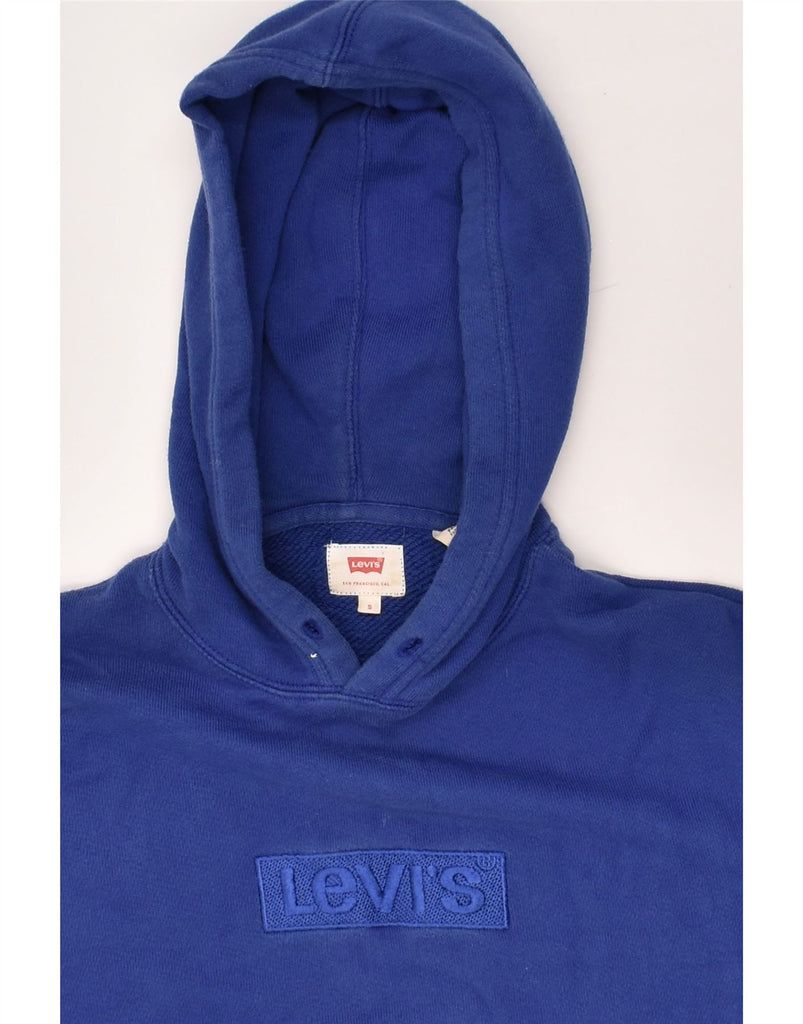 LEVI'S Mens Hoodie Jumper Small Blue Cotton | Vintage Levi's | Thrift | Second-Hand Levi's | Used Clothing | Messina Hembry 