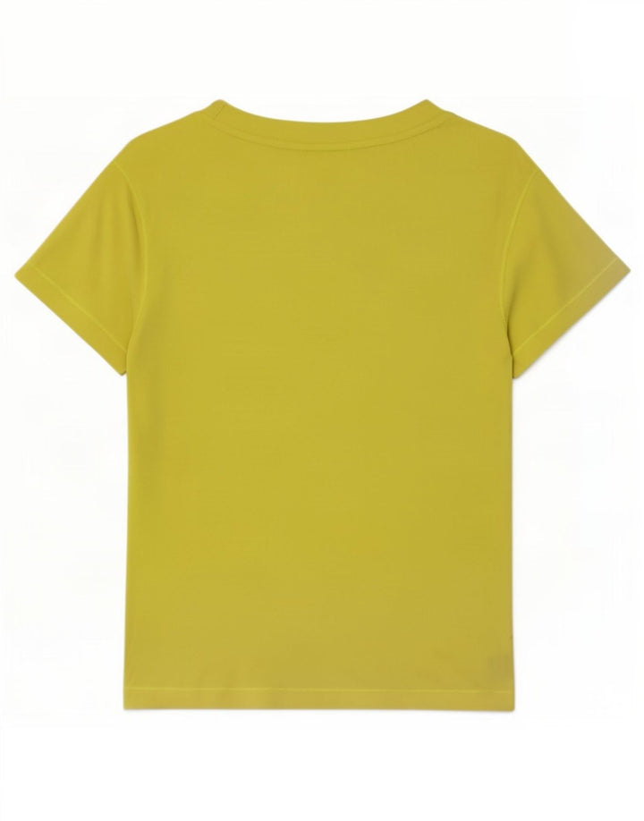 Adidas Womens Poplin T-Shirt Top UK 14 Medium Green Polyamide