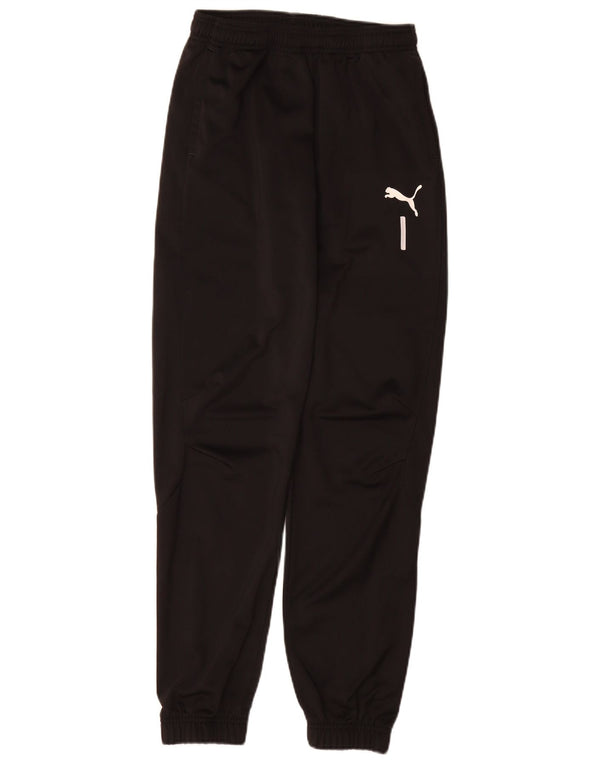 Puma Boys Tracksuit Trousers Joggers 13-14 Years  Black Polyester