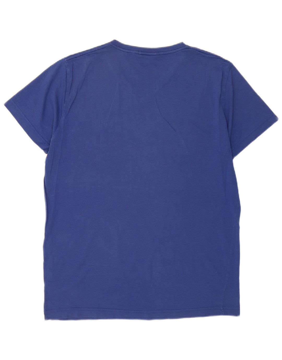 Gant Mens Slim Fit T-Shirt Top Large Blue Cotton