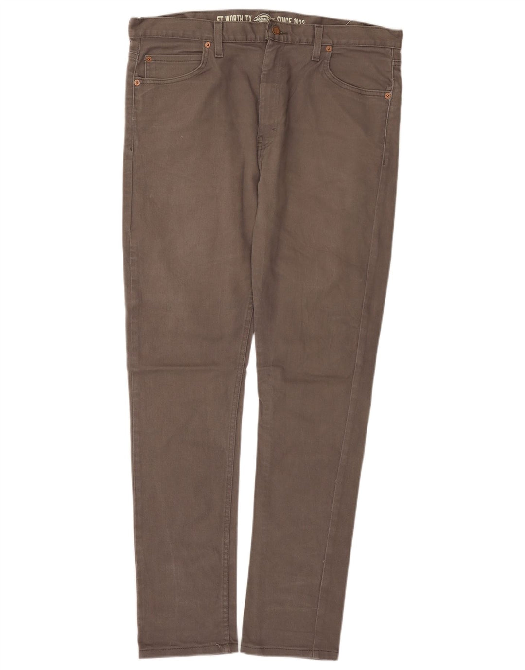 Dickies Mens Skinny Jeans W36 L32 Grey Cotton