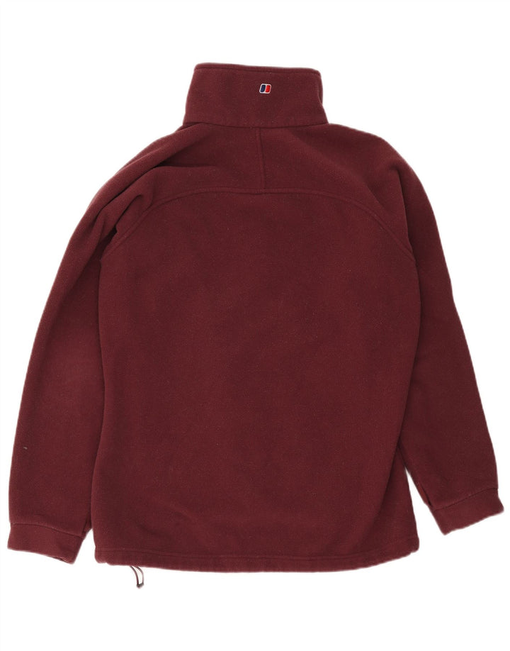 Berghaus Womens Fleece Jacket UK 14 Large Burgundy Polyester