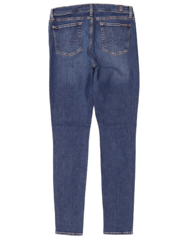 7 For All Mankind Womens Skinny Jeans W30 L30 Blue Polyester