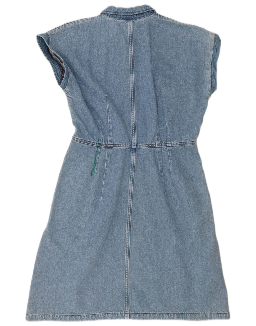 MUSTANG Womens Oversized Denim A-Line Dress EU 36 Small Blue Cotton