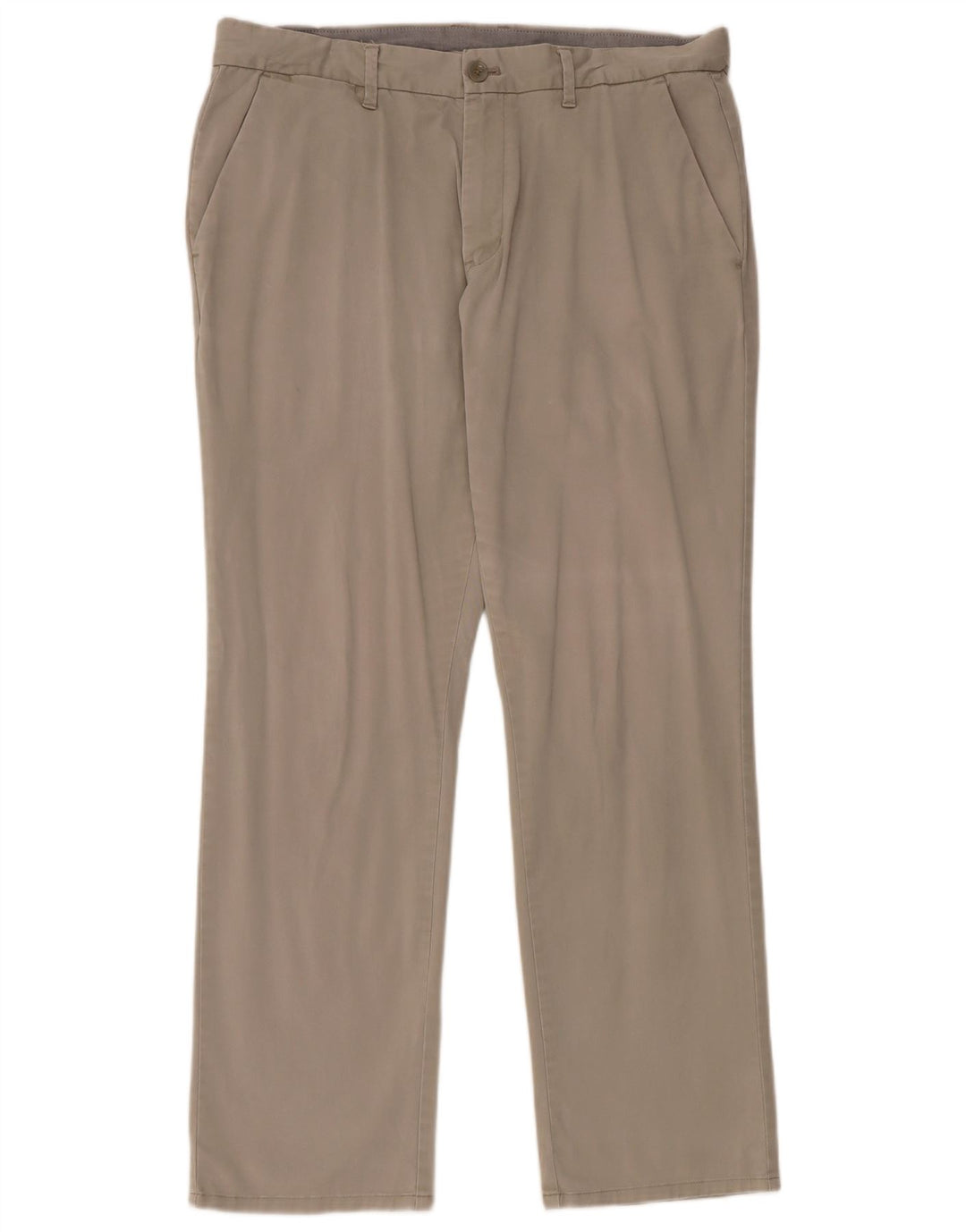 Calvin Klein Mens Straight Chino Trousers W36 L32 Grey