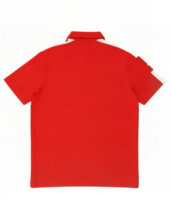 Adidas Mens Murcia F.C. Graphic Polo Shirt Large Red Polyester