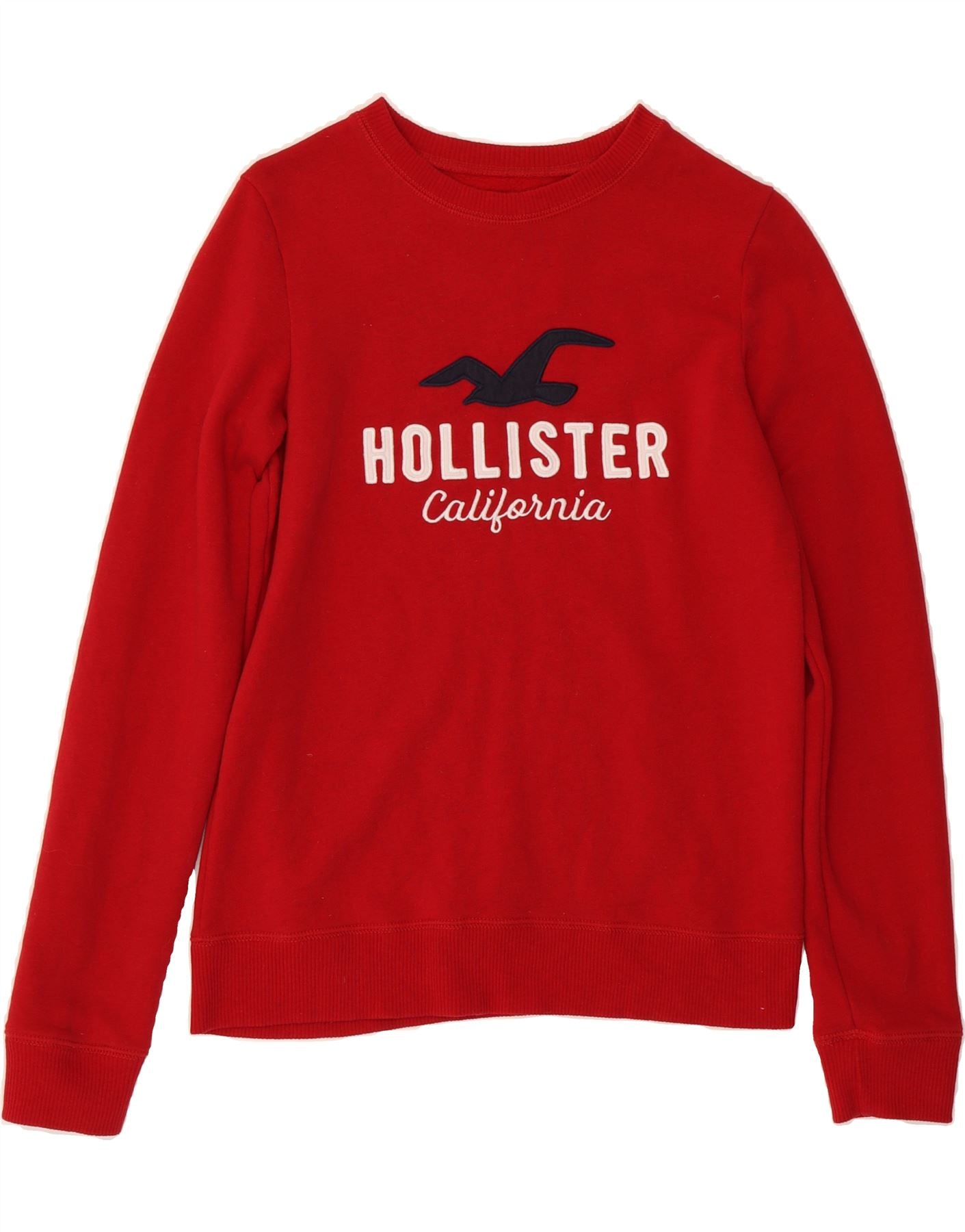 Sweatshirt Hollister Red Long Sleeve HOLLISTER Womens Graphic