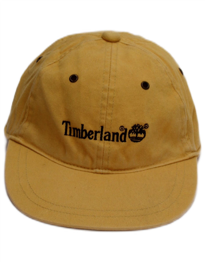 Timberland Boys Graphic Baseball Cap 6-7 Years Yellow Cotton