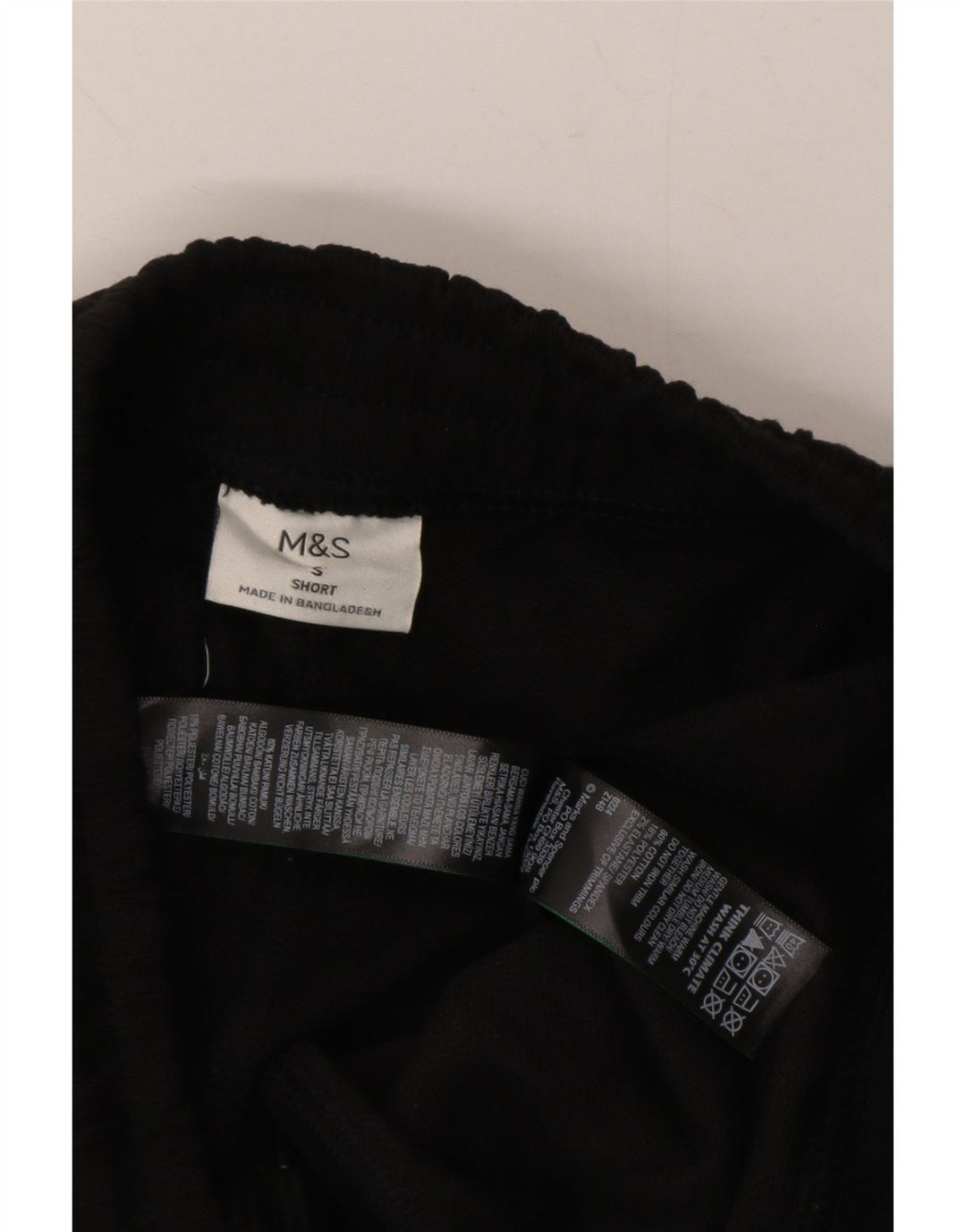 MARKS & SPENCER Mens Tracksuit Trousers Small Black Cotton Vintage Marks & Spencer and Second-Hand Marks & Spencer from Messina Hembry 