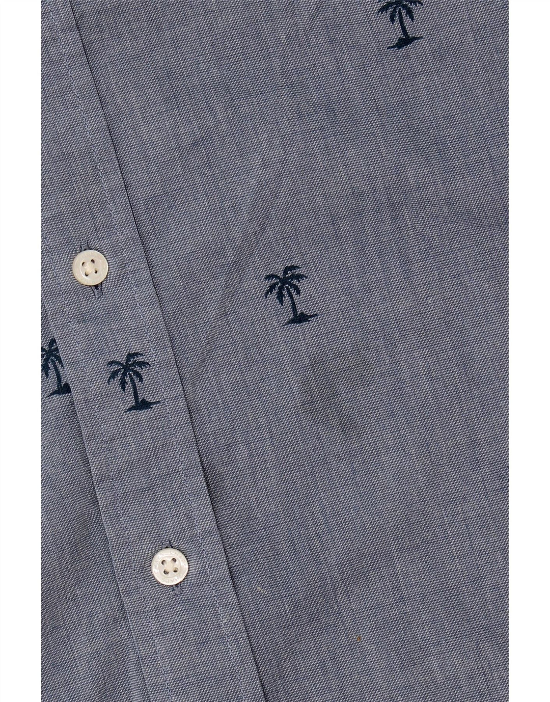 CHAPS Mens Abstract Pattern Short Sleeve Shirt 2XL Blue Cotton Vintage Chaps and Second-Hand Chaps from Messina Hembry 