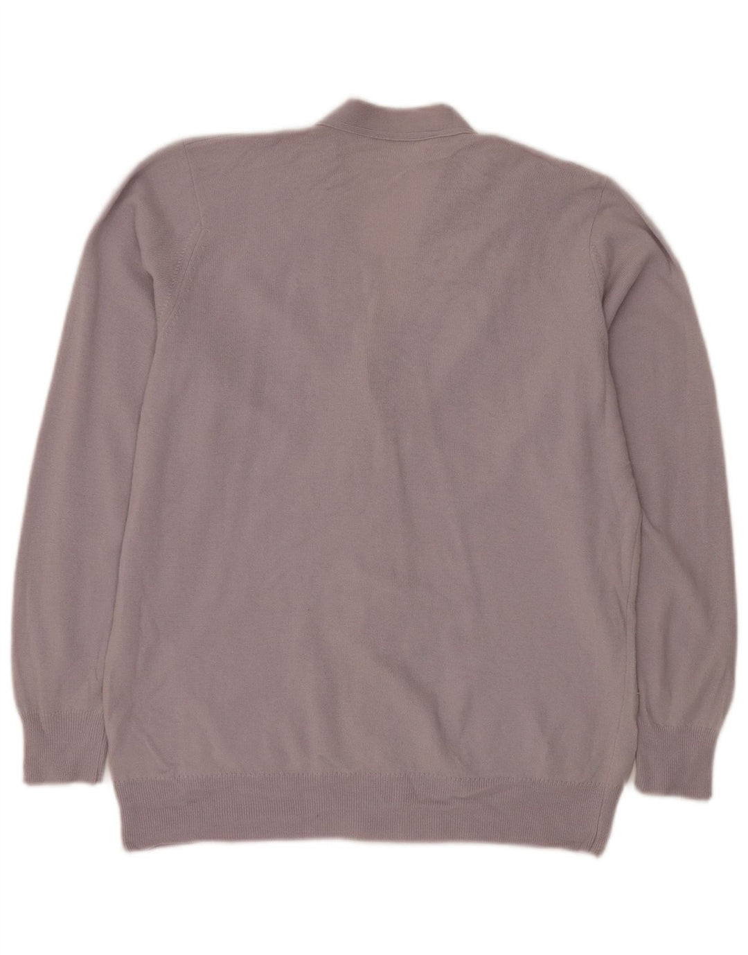 Jaeger Womens Cardigan Sweater UK 14 Medium Purple Lambswool