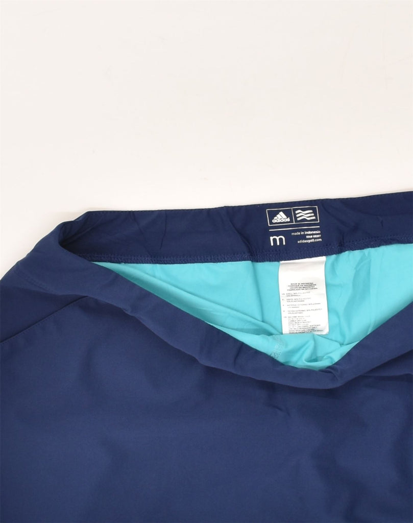 ADIDAS Womens Mini Skirt UK 14 Medium W33 Blue Colourblock Polyester | Vintage Adidas | Thrift | Second-Hand Adidas | Used Clothing | Messina Hembry 