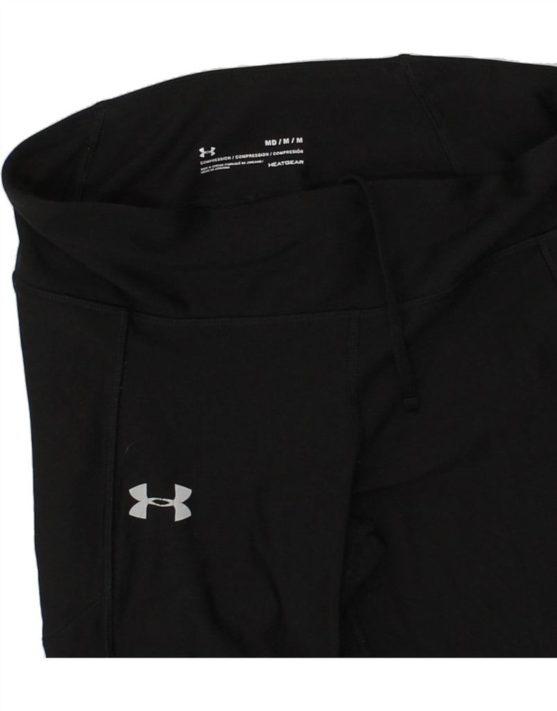 UNDER ARMOUR Womens Leggings UK 12 Medium Black | Vintage Under Armour | Thrift | Second-Hand Under Armour | Used Clothing | Messina Hembry 