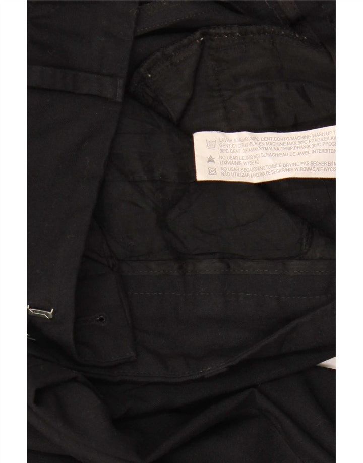 Zara Womens Bootcut Chino Trousers EU 38 Small W28 L32 Black Polyester