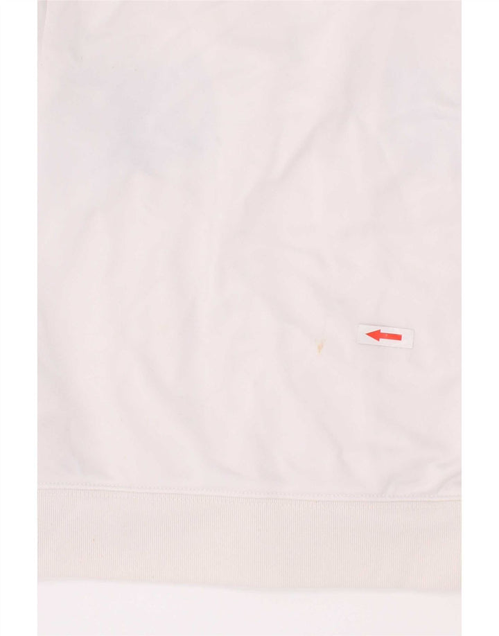 Nike Boys Graphic Tracksuit Top Jacket 4-5 Years Small White Colourblock
