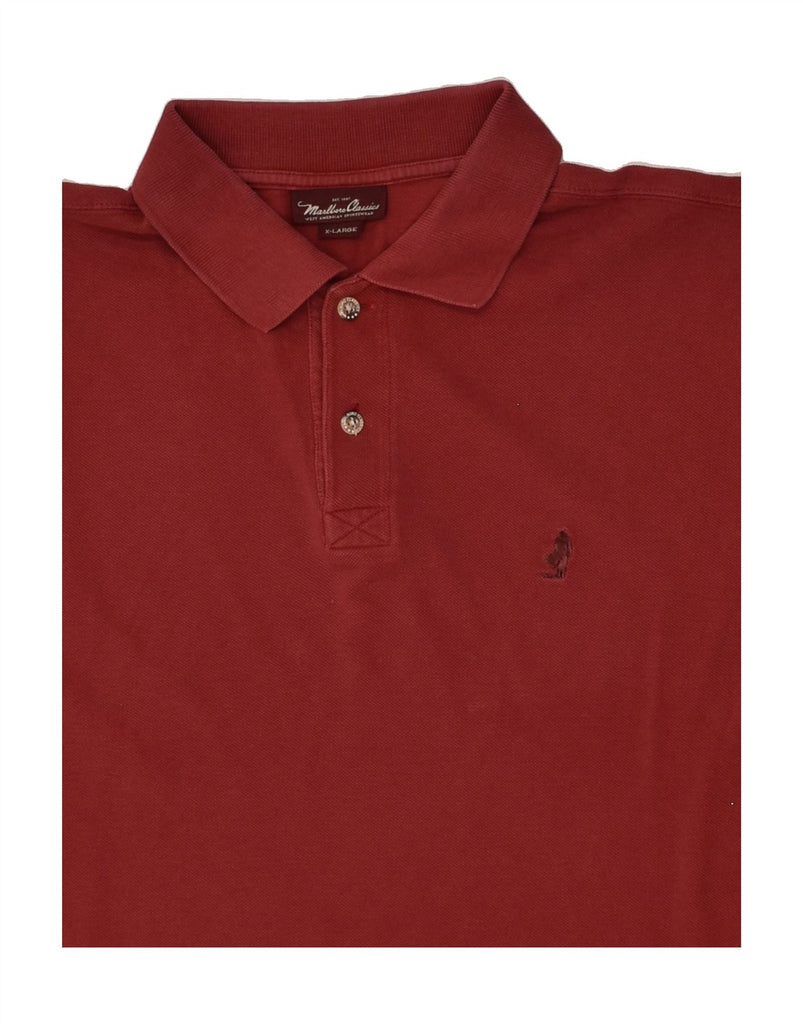 MARLBORO CLASSICS Mens Polo Shirt XL Burgundy Cotton | Vintage Marlboro Classics | Thrift | Second-Hand Marlboro Classics | Used Clothing | Messina Hembry 