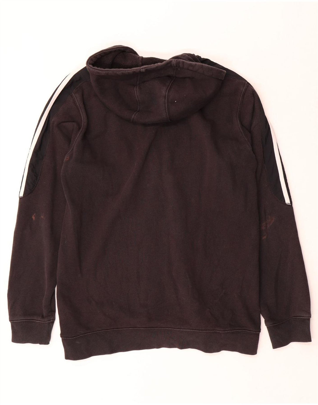 Adidas Mens Zip Hoodie Sweater Medium Black Cotton