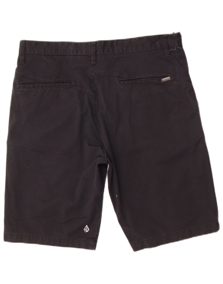 Volcom Mens Chino Shorts W34 Large Black Cotton