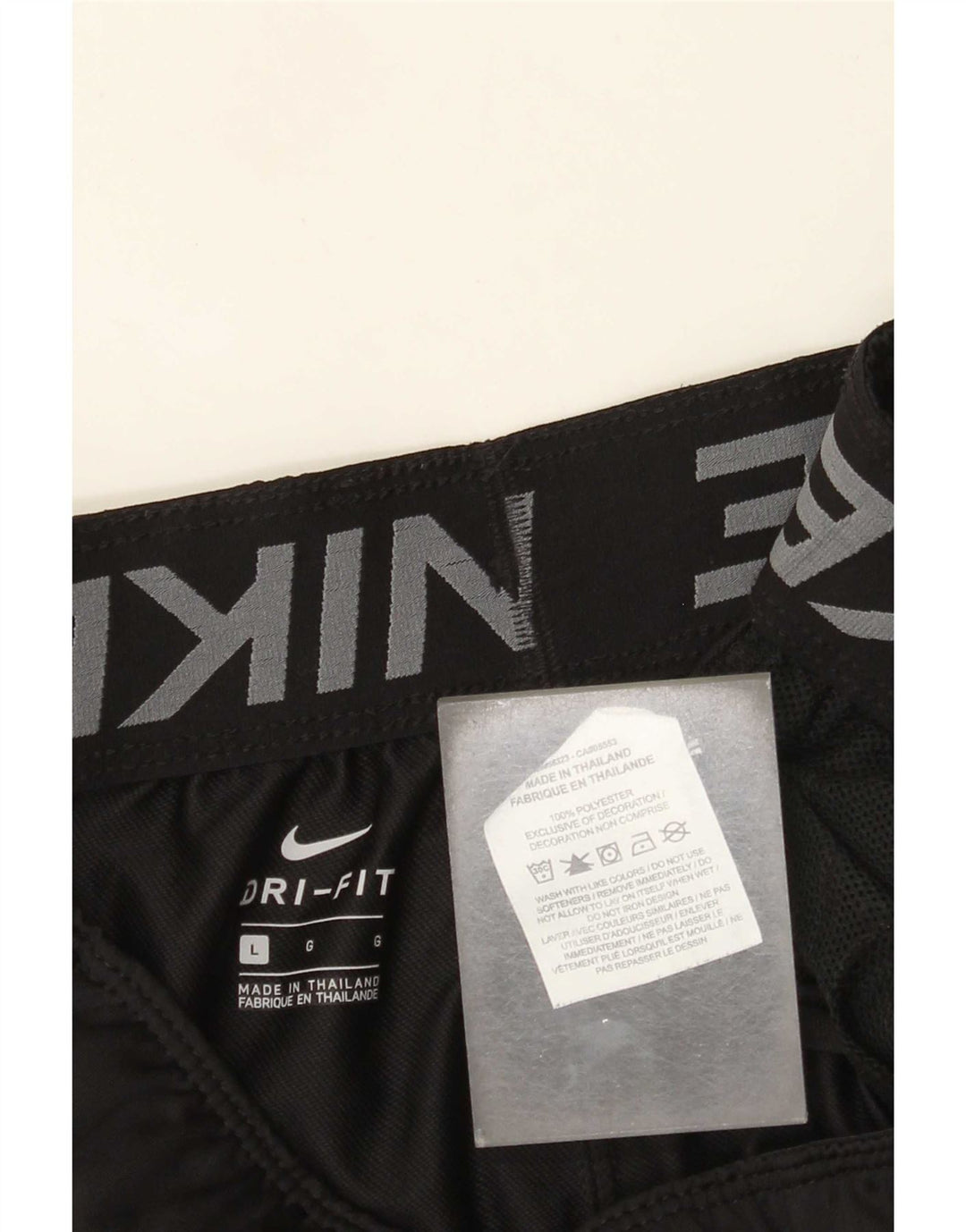 Nike Womens Dri Fit Sport Shorts UK 14 Large Black Polyester