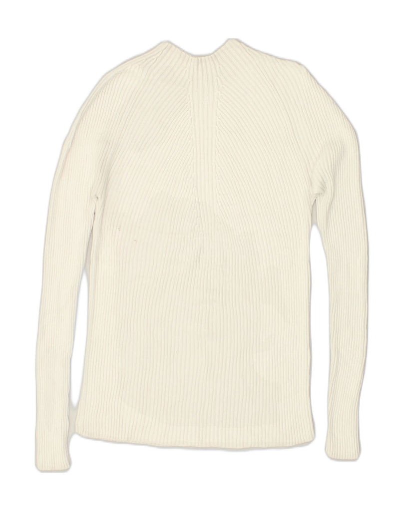 REISS Womens Turtle Neck Jumper Sweater UK 10 Small Off White Viscose | Vintage Reiss | Thrift | Second-Hand Reiss | Used Clothing | Messina Hembry 