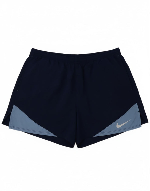 Nike Mens Dri Fit Sport Shorts XL  Navy Blue Colourblock