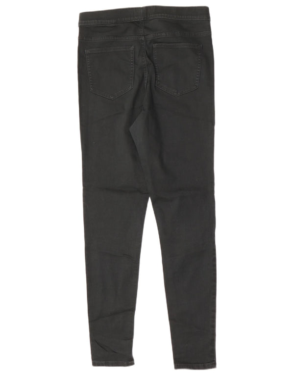 Marks & Spencer Womens Long Jegging Jeans UK 12 Medium W30 L30 Green Cotton