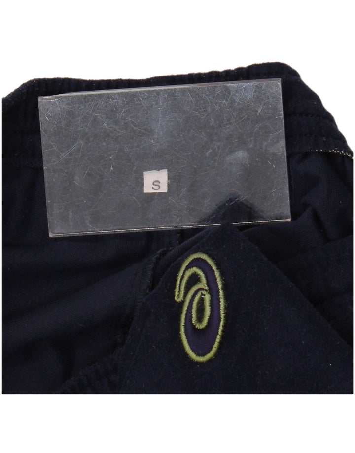 ASICS Mens Velour Tracksuit Trousers Small  Navy Blue