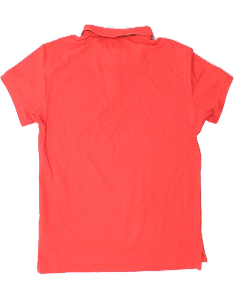 MASSIMO DUTTI Mens Slim Fit Polo Shirt Large Red Cotton Vintage Massimo Dutti and Second-Hand Massimo Dutti from Messina Hembry 