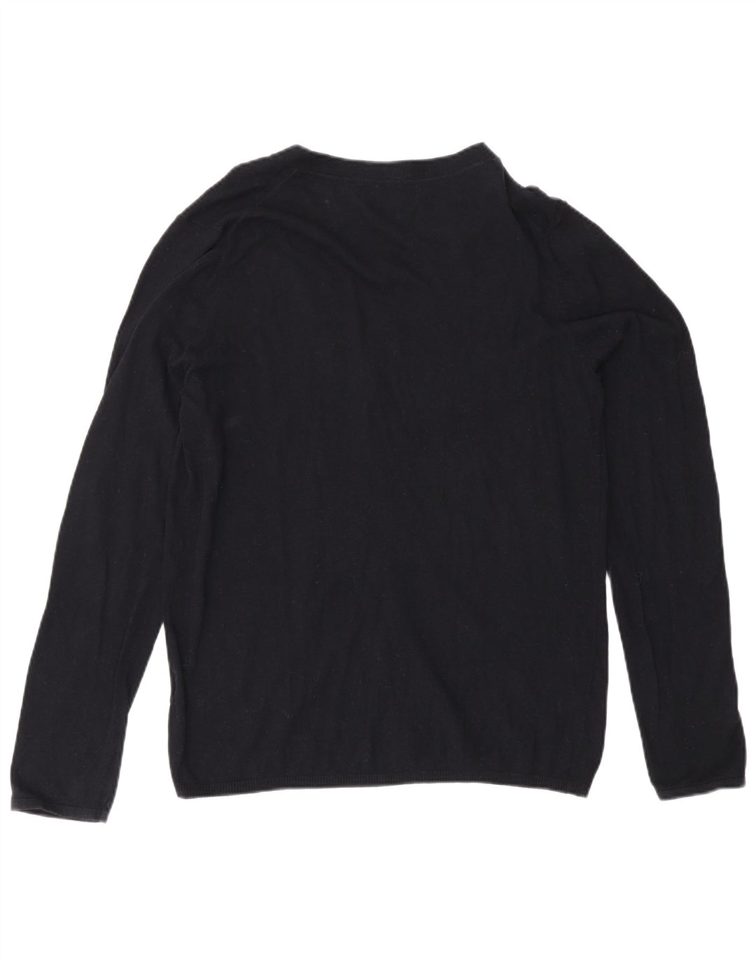 Reiss Mens Cardigan Sweater Small Black Cotton