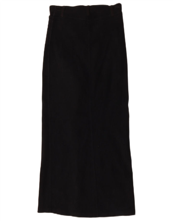 Charro Womens Maxi Corduroy Skirt IT 42 Medium W26 Black Cotton