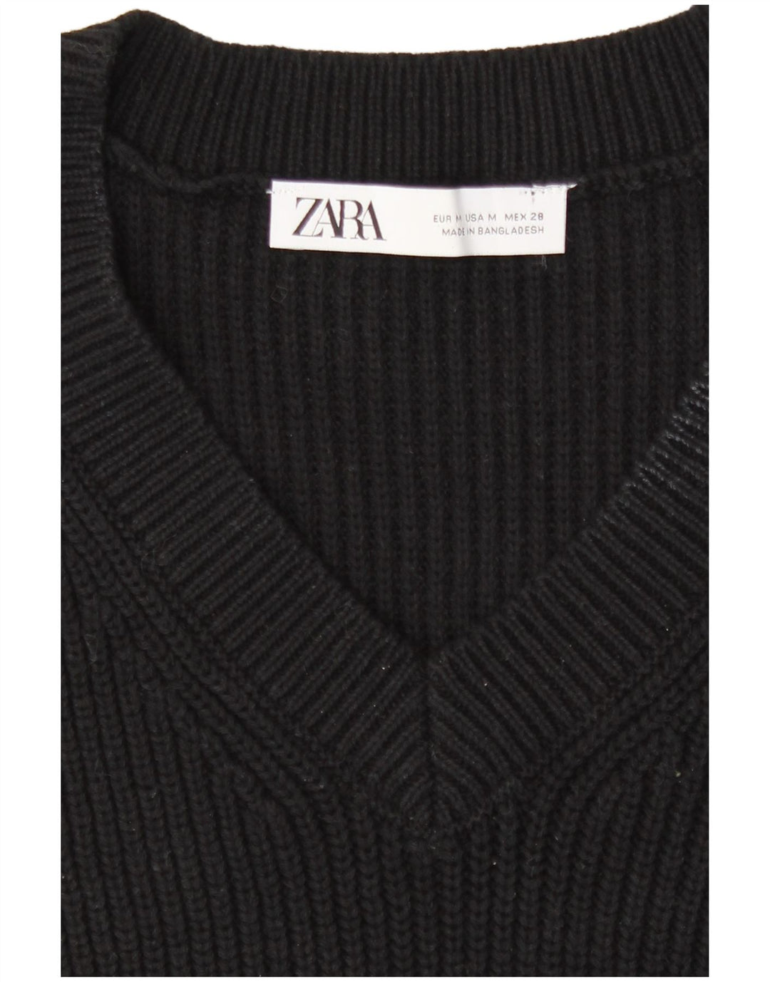 Zara Womens Vest Tank Top UK 14 Medium Black