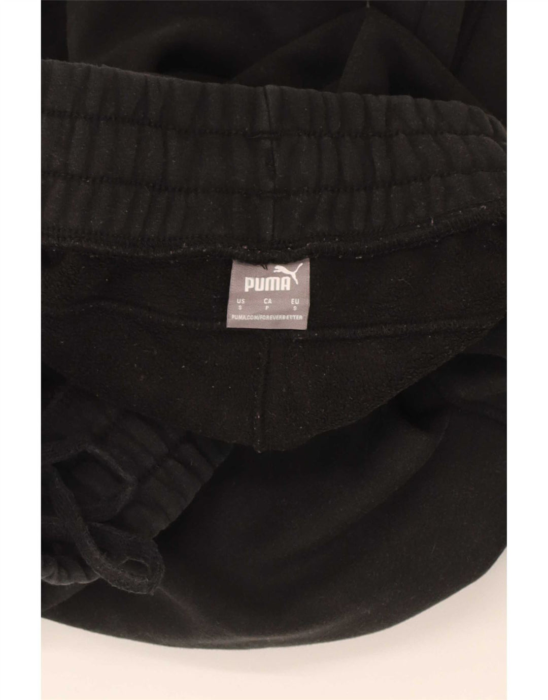 Puma Mens Tracksuit Trousers Joggers Small Black Cotton