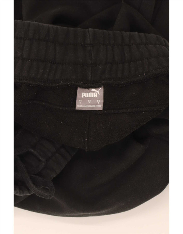 Puma Mens Tracksuit Trousers Joggers Small Black Cotton
