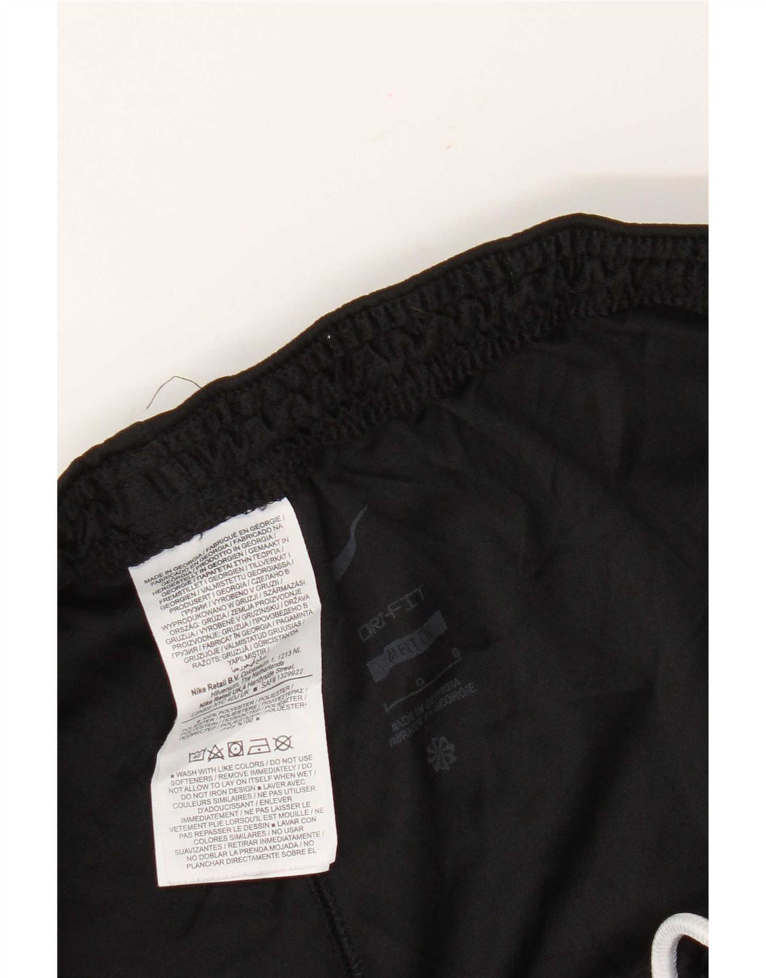 Nike Mens Dri Fit Slim Sport Shorts Large Black Polyester