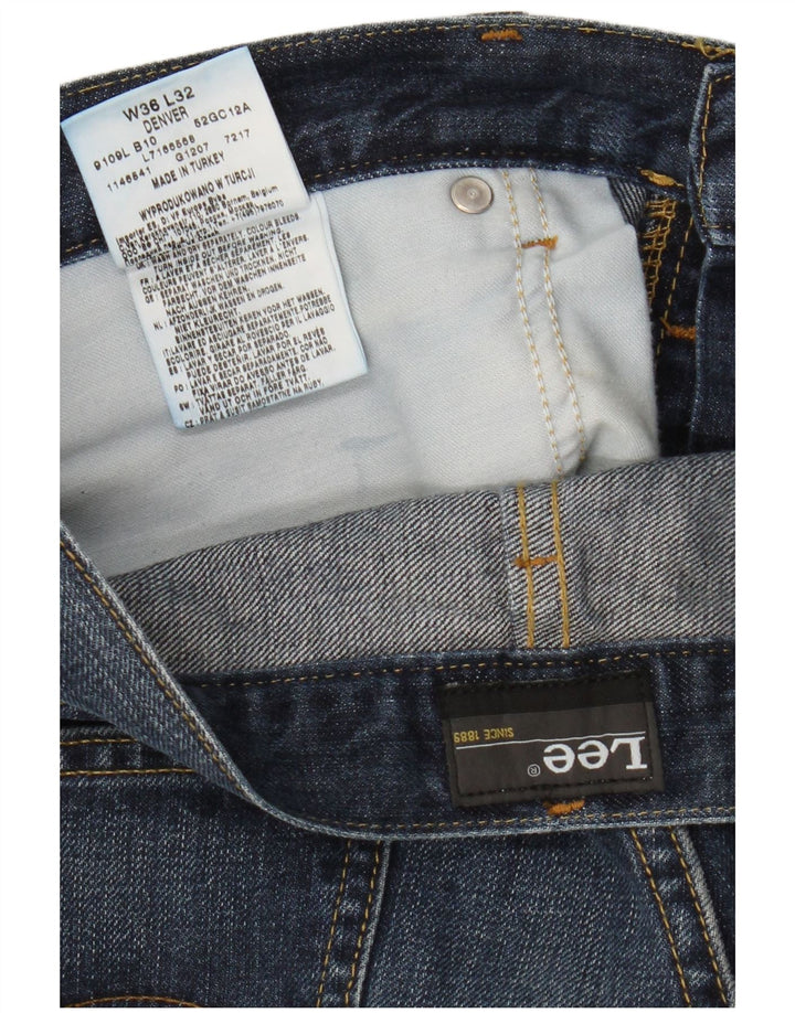 Lee Mens Denver Bootcut Jeans W36 L32 Navy Blue Cotton