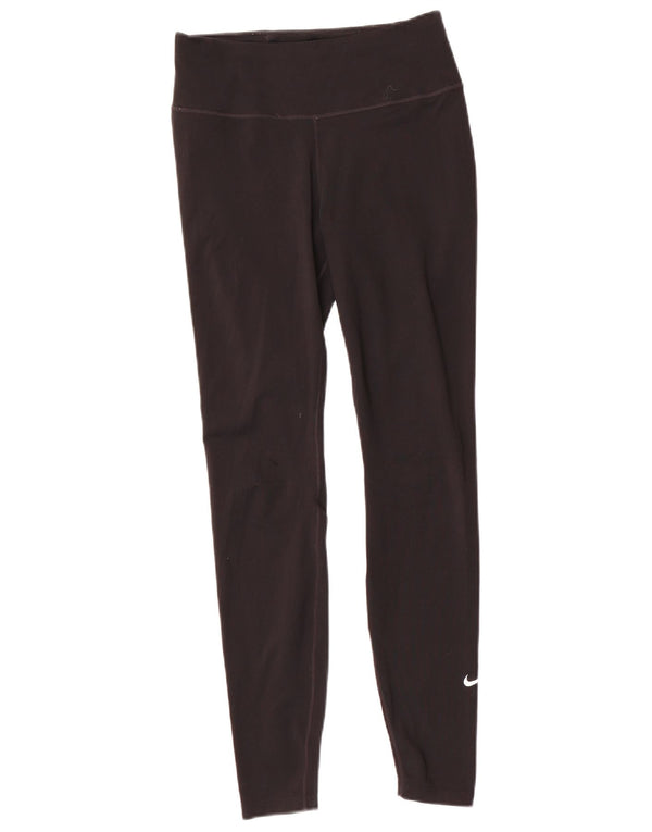 Nike Womens Dri Fit Leggings UK 10 Small Black