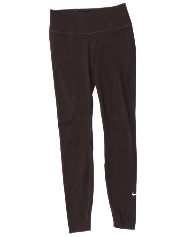 Nike Womens Dri Fit Leggings UK 10 Small Black