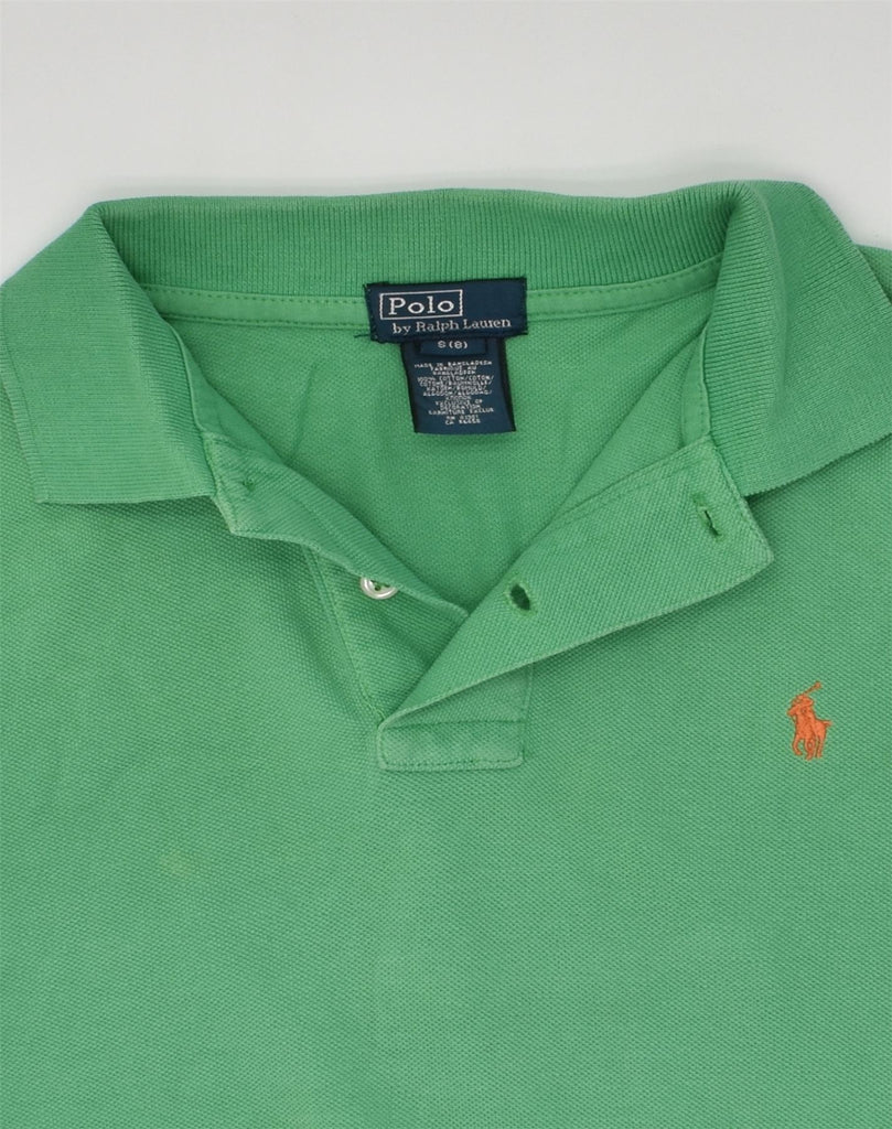 POLO RALPH LAUREN Boys Polo Shirt 7-8 Years Small Green Cotton | Vintage Polo Ralph Lauren | Thrift | Second-Hand Polo Ralph Lauren | Used Clothing | Messina Hembry 