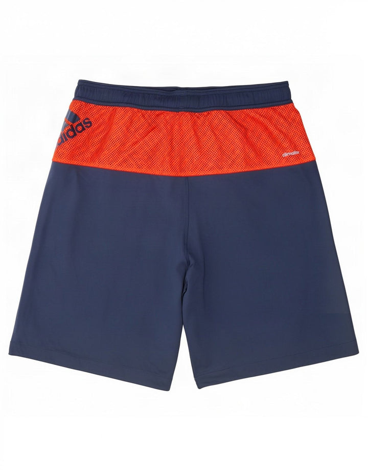 Adidas Mens Sport Shorts Medium Navy Blue Colourblock Polyester