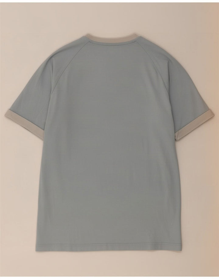 Adidas Mens T-Shirt Top Medium Blue Cotton