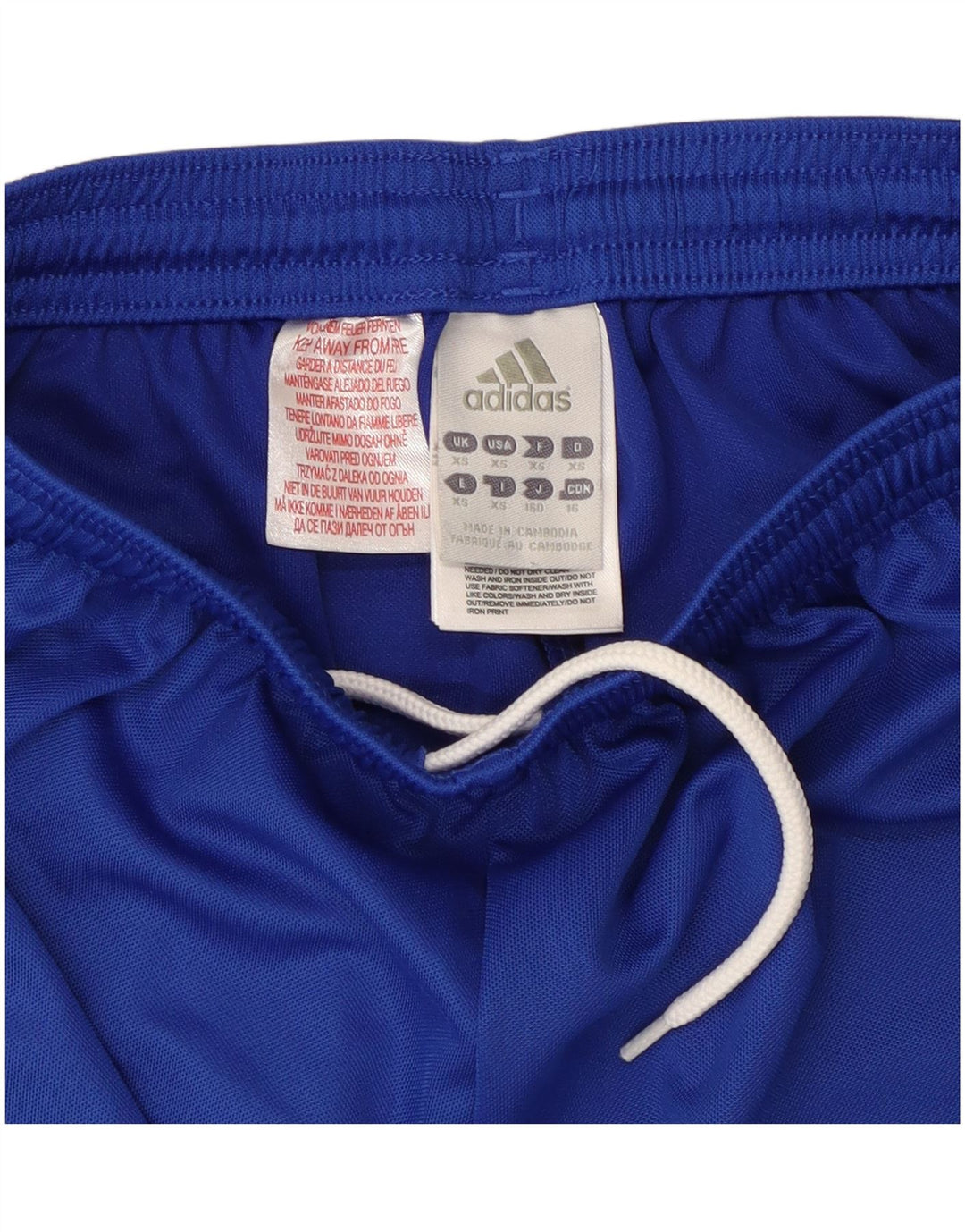 ADIDAS Womens Climalite Sport Shorts UK 6 XS  Blue Polyester