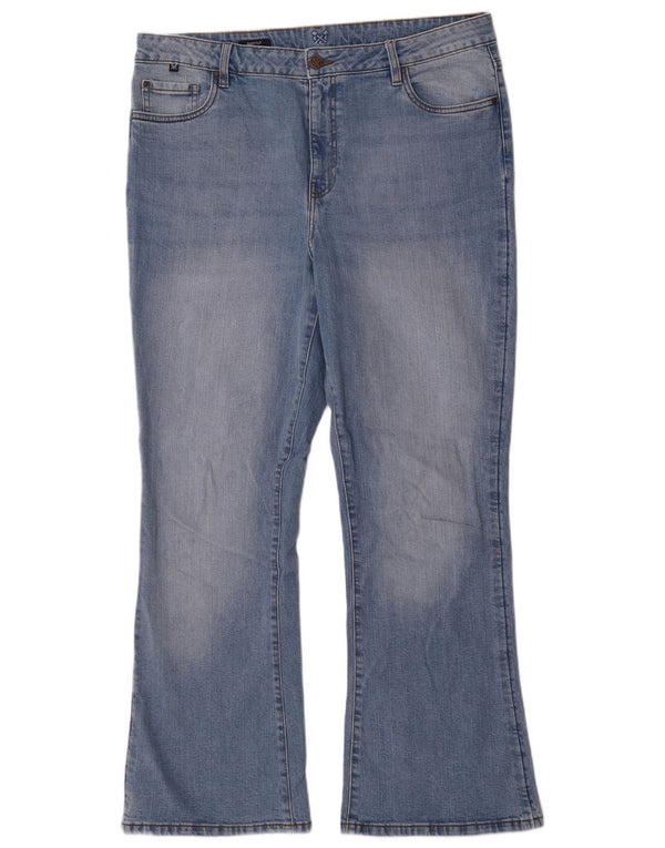 Crew Clothing Womens Bootcut Jeans UK 16 Large W36 L31 Blue Cotton