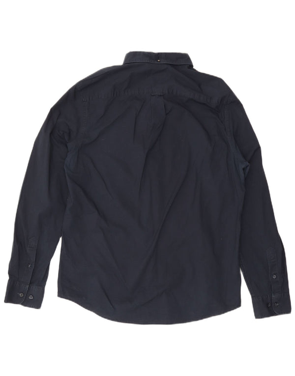 Penguin Mens Shirt Large Navy Blue Cotton