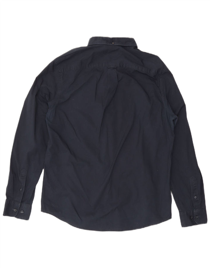 Penguin Mens Shirt Large Navy Blue Cotton